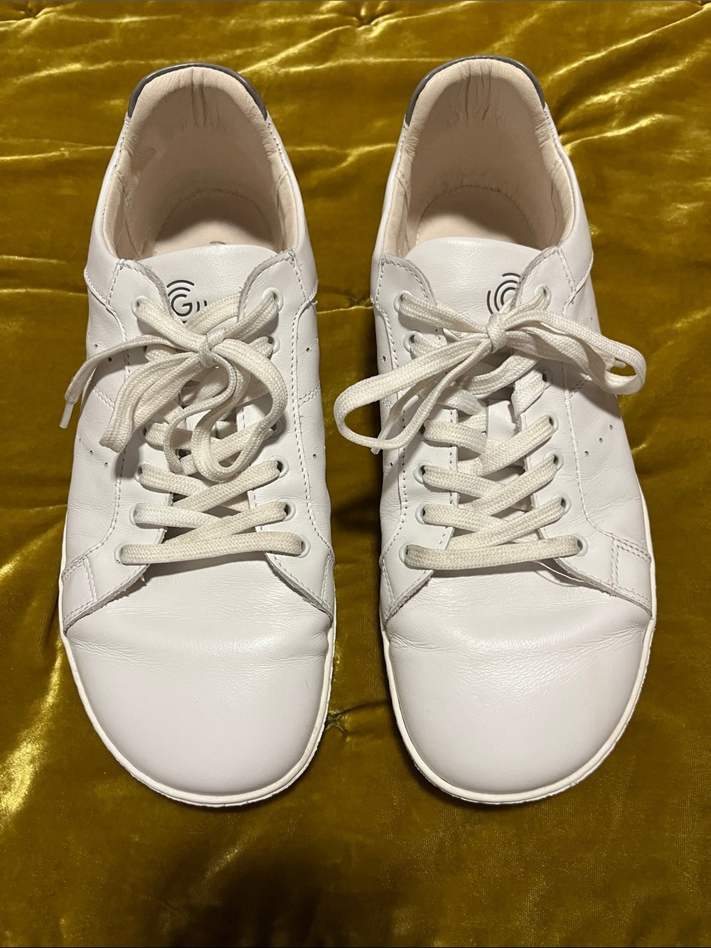 Groundies White Leather Sneakers